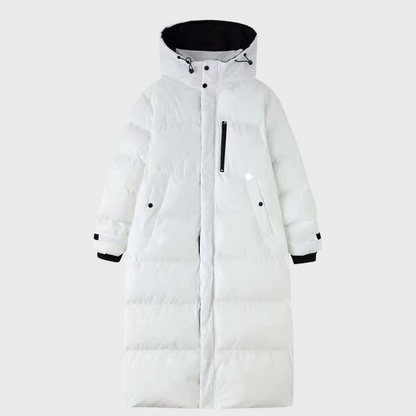 Warm and long women's coat