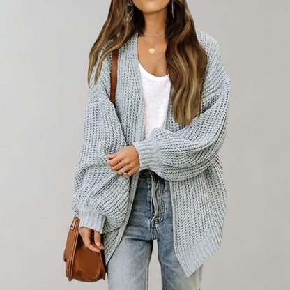 Casual knitted women's cardigan