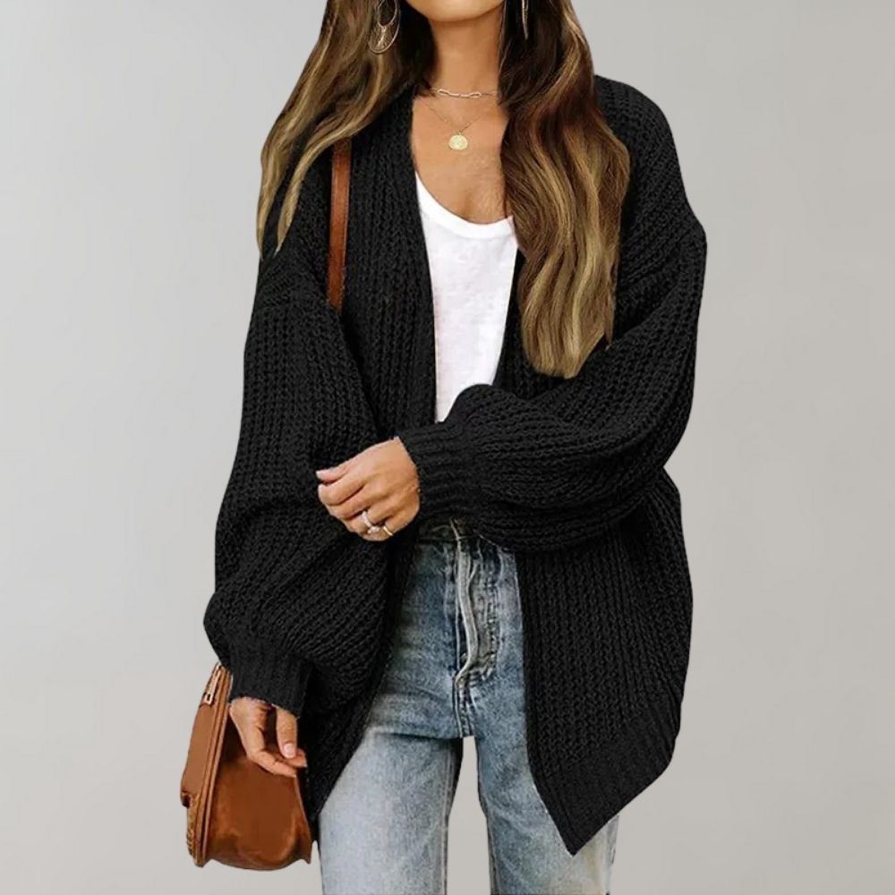 Casual knitted women's cardigan