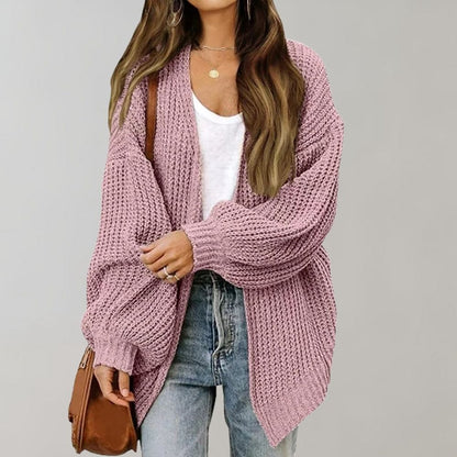 Casual knitted women's cardigan