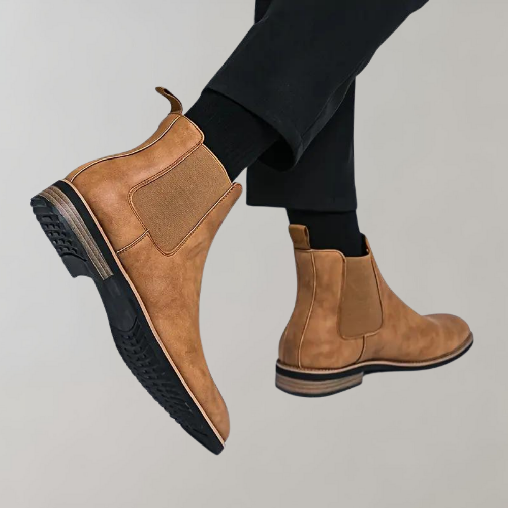 High-top chelsea boots for men 