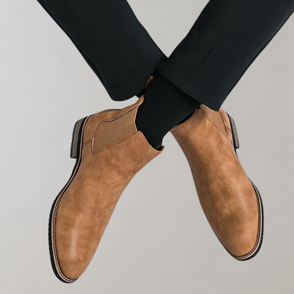 High-top chelsea boots for men 