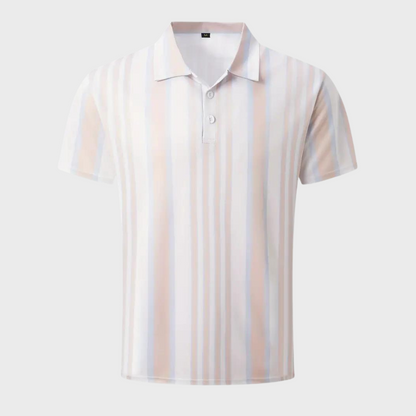 Casual gestreept herenpoloshirt