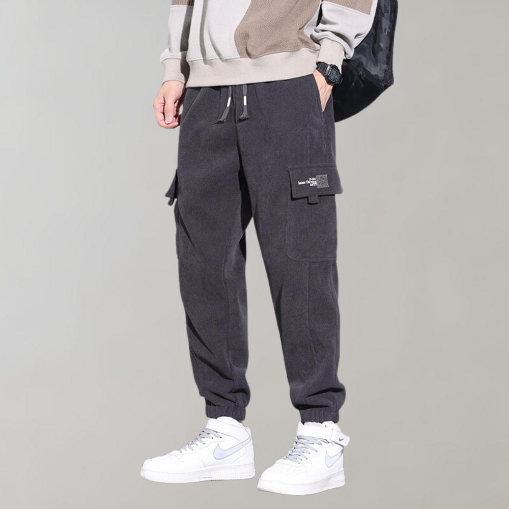 Casual corduroy cargo broek voor heren