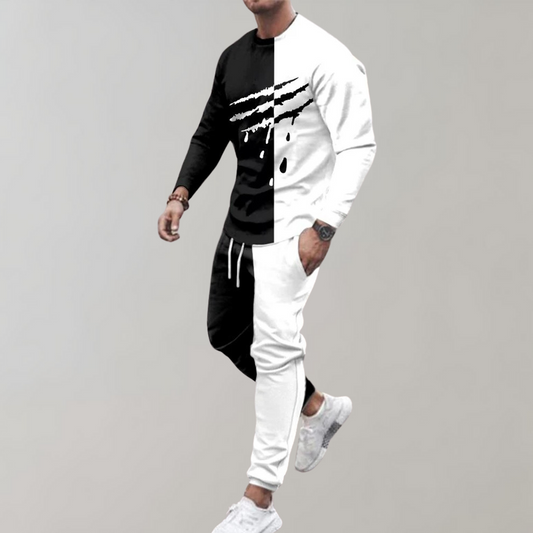 Men's color block tracksuit 