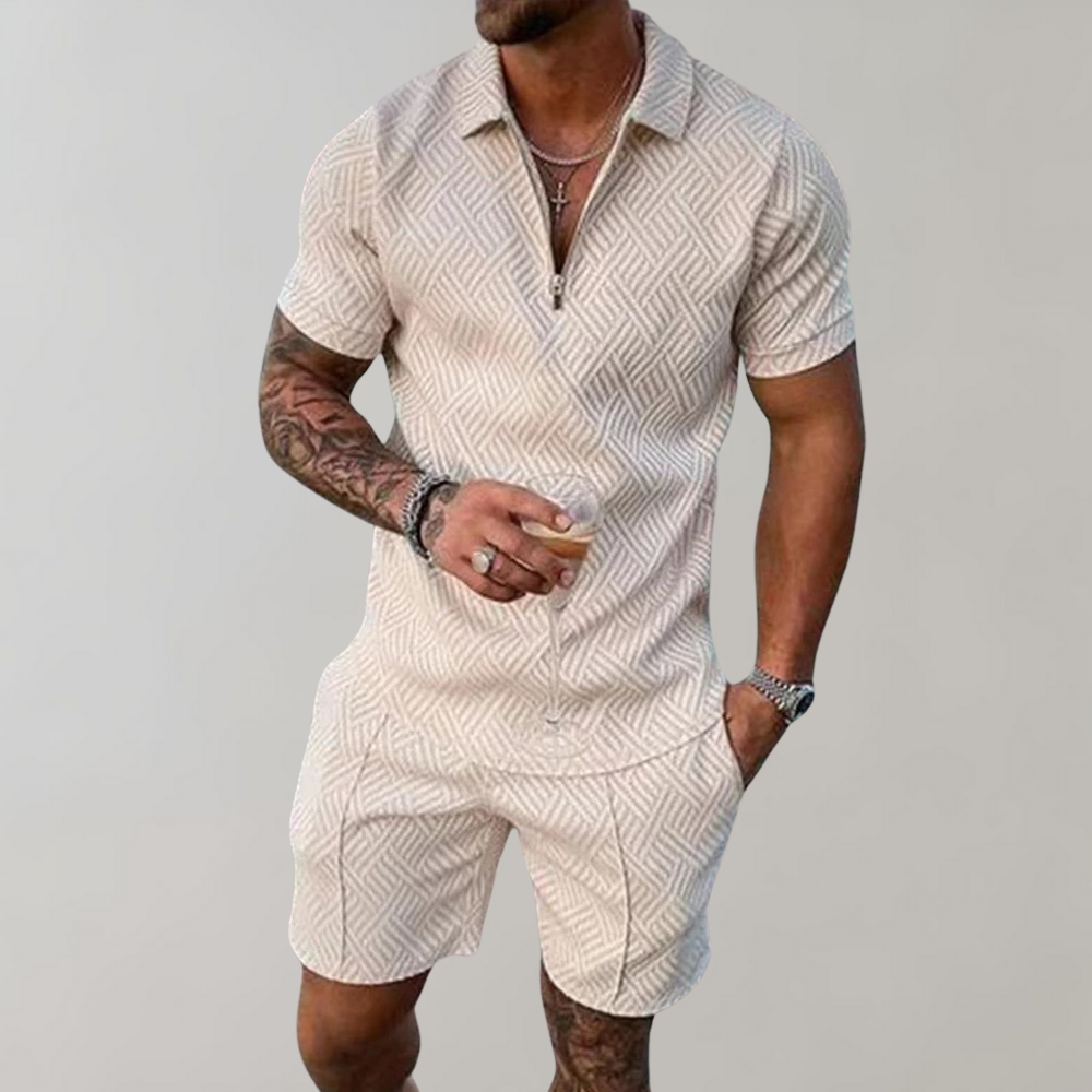 Polo and shorts summer set for men