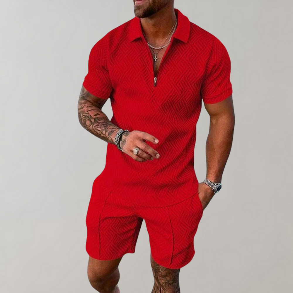 Polo and shorts summer set for men