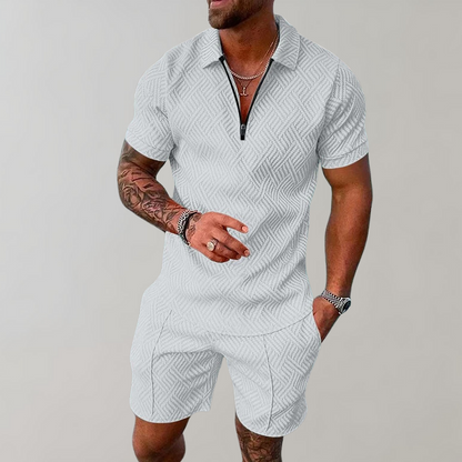 Polo and shorts summer set for men