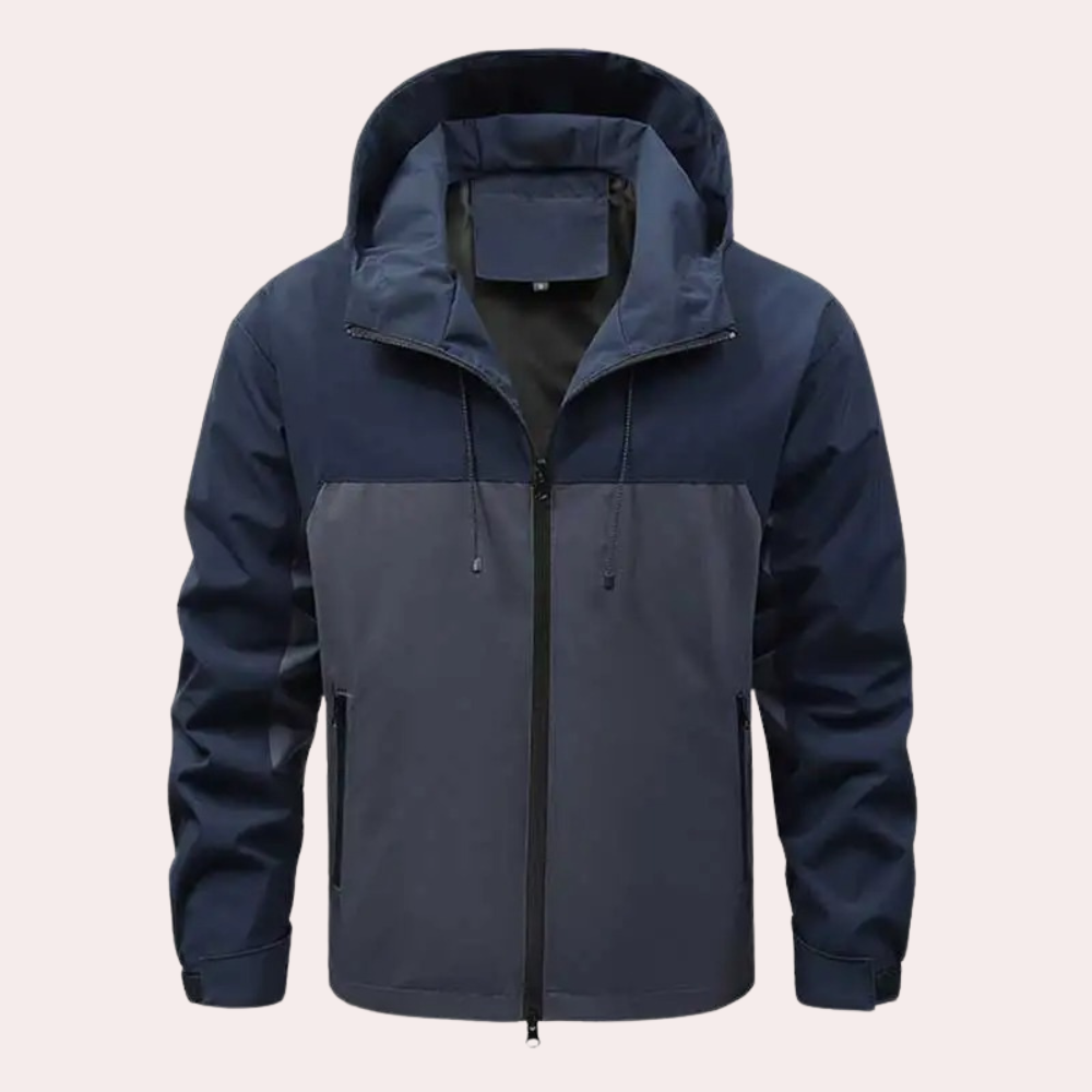 Zachary - Casual heren windjack met capuchon