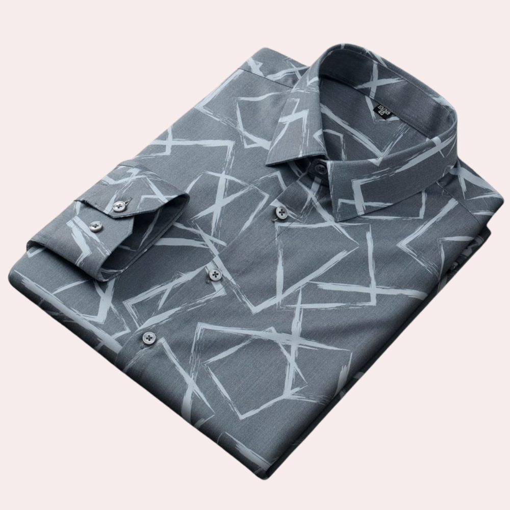 Men's shirt with classic print