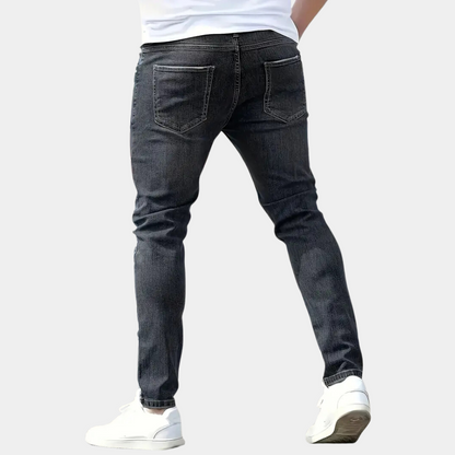 Casual herenjeans met gescheurd ontwerp