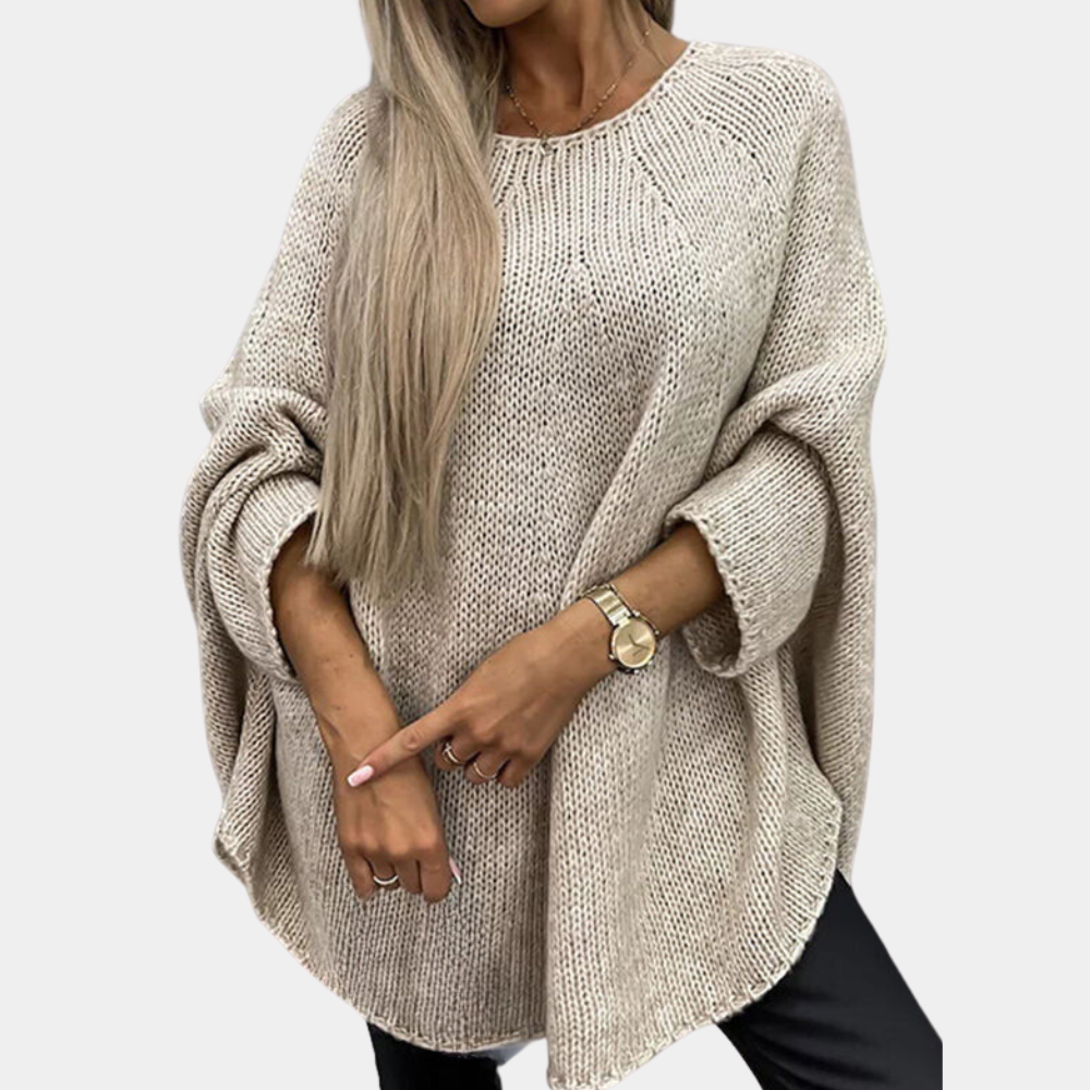 Elegant knitted women's sweater