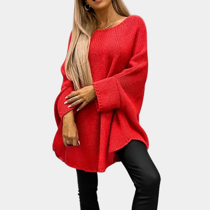 Elegant knitted women's sweater