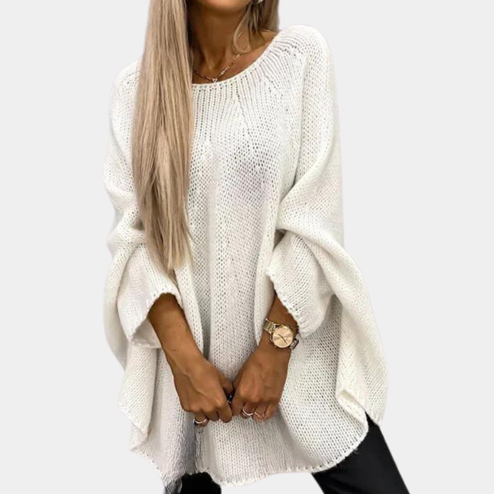 Elegant knitted women's sweater