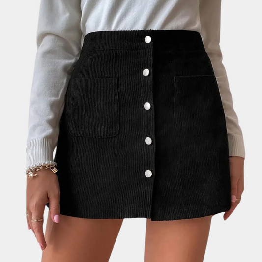 Casual rok met hoge taille voor vrouwen