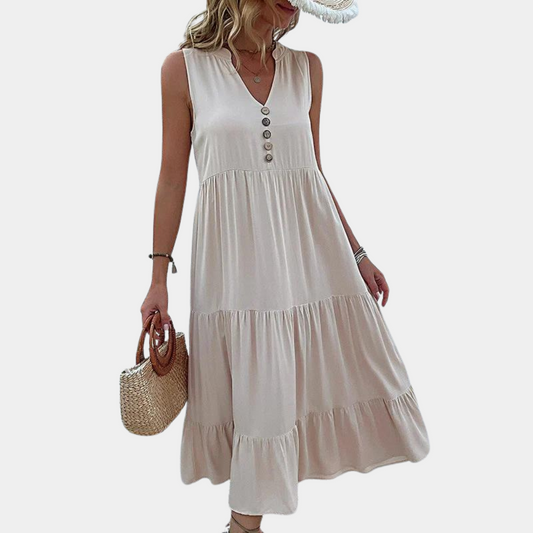 Casual v-neck women's dress