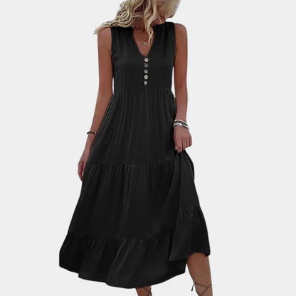 Casual v-neck women's dress