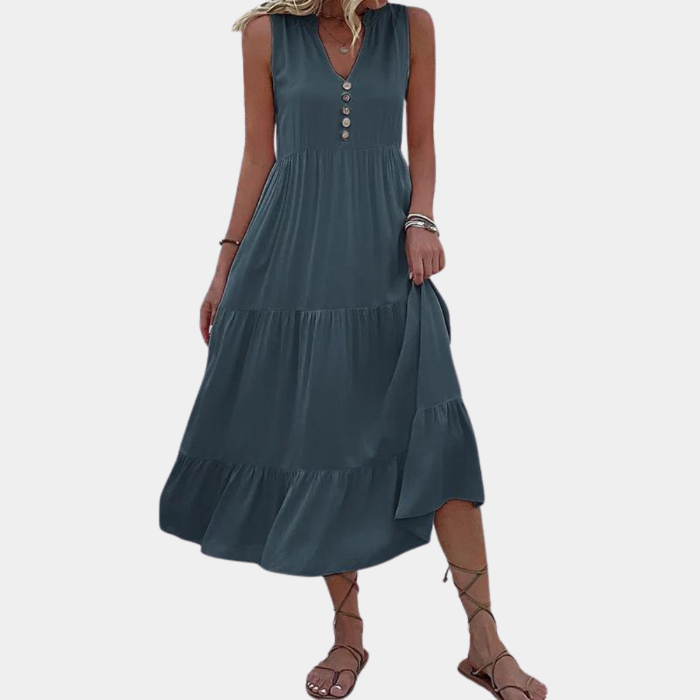 Casual v-neck women's dress