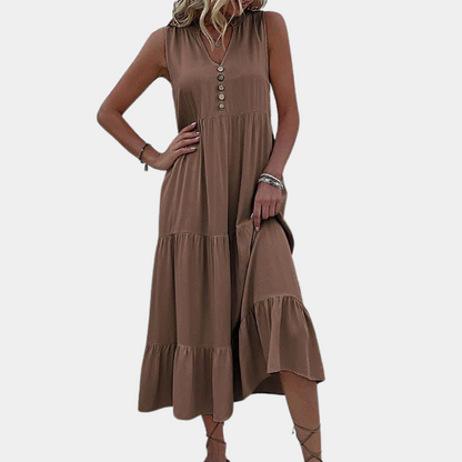 Casual v-neck women's dress