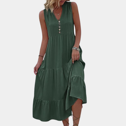 Casual v-neck women's dress