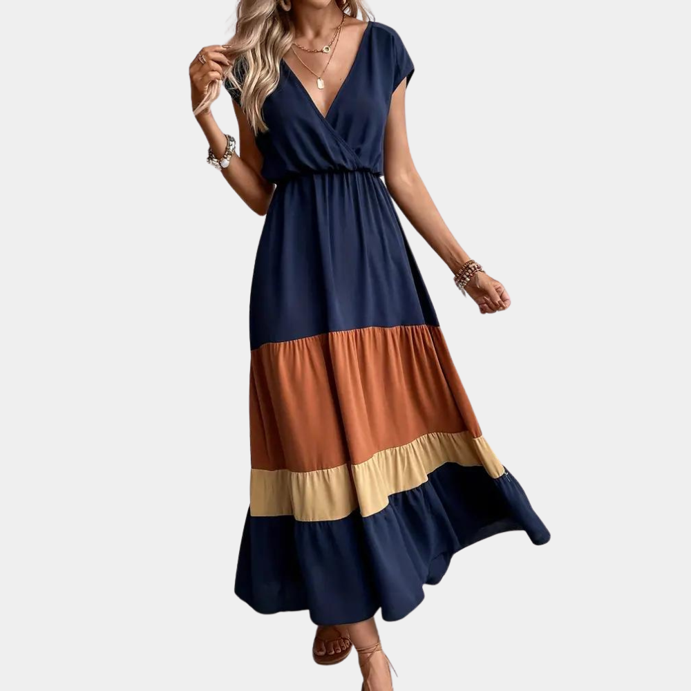 Casual v-neck women's dress