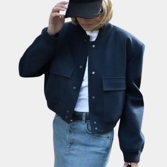 Casual bomber jacket for women