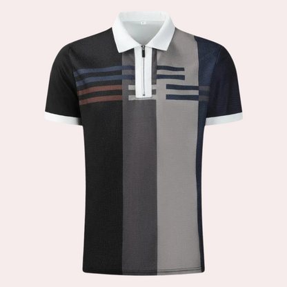 Men's polo with zipper