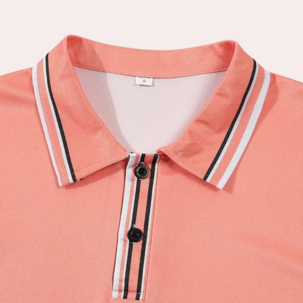 Trendy en lichtgewicht herenpoloshirt