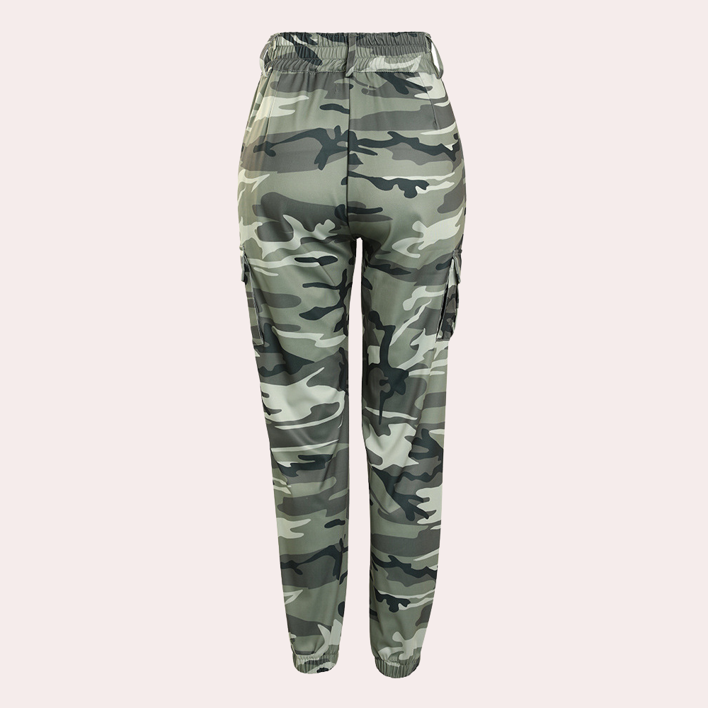 Camouflage women's cargo pants