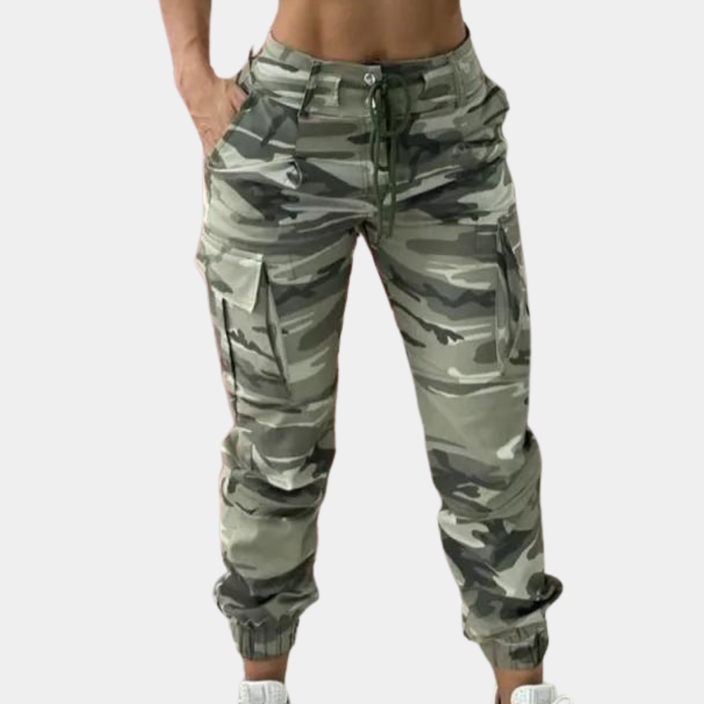 Camouflage women's cargo pants