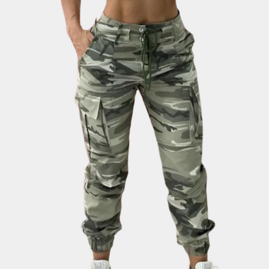 Camouflage women's cargo pants