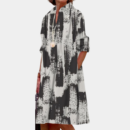 Casual printed women's dress