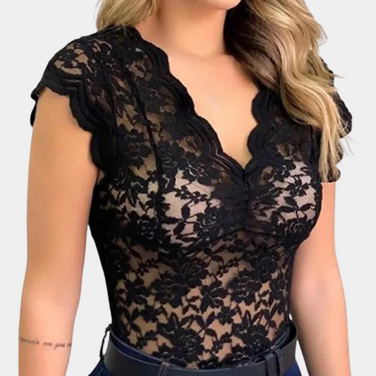 Trendy lace blouse for women