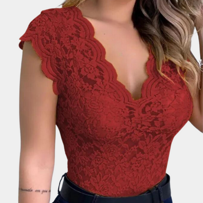 Trendy lace blouse for women