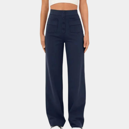 Casual high waisted women's trousers