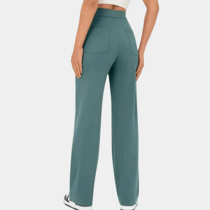 Casual high waisted women's trousers