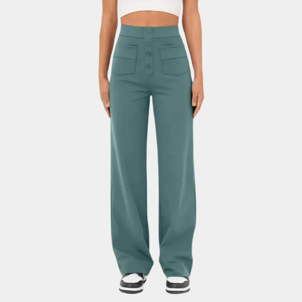 Casual high waisted women's trousers