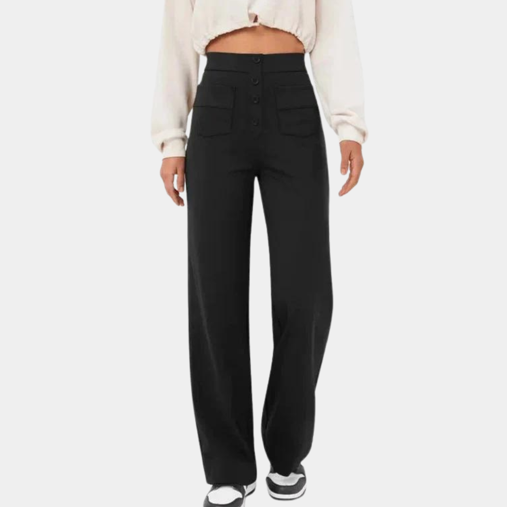 Casual high waisted women's trousers