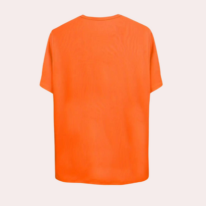 Effen oranje t-shirt