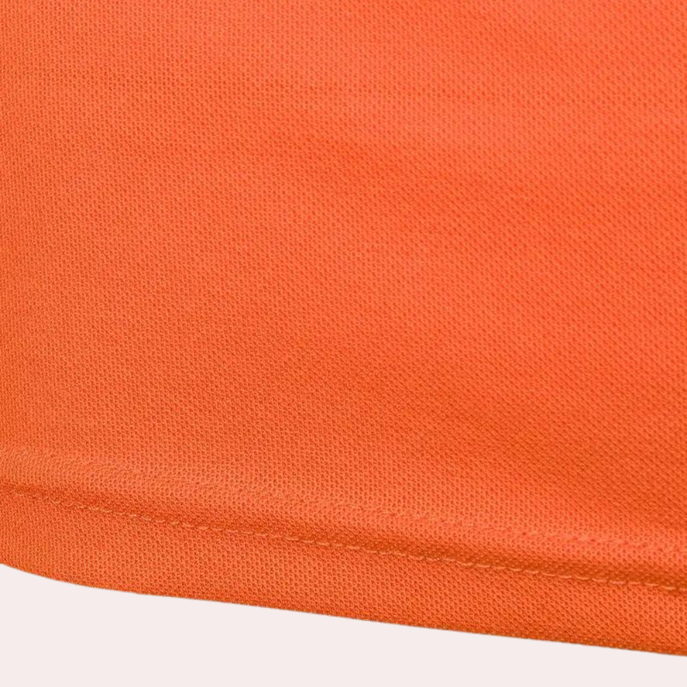 Stijlvol oranje herenpoloshirt