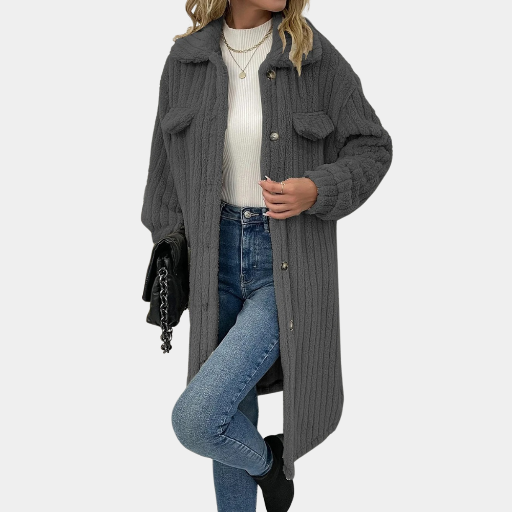 Warm and stylish ladies coat