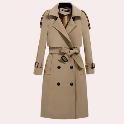 Elegante lange trenchcoat voor dames