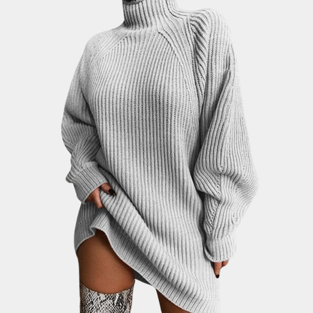 Knitted oversized sweater for women