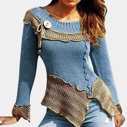 Elegant and knitted women's sweater