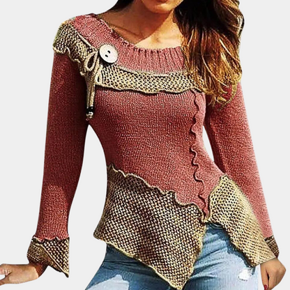 Elegant and knitted women's sweater