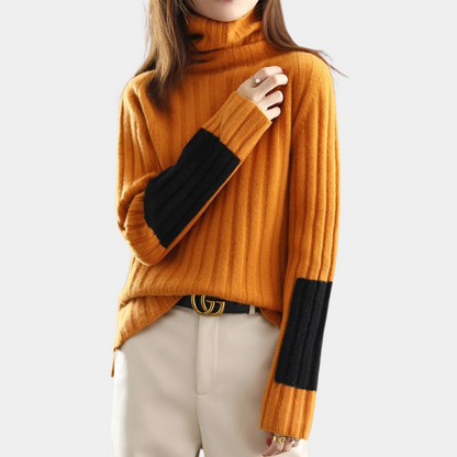 Comfortable turtleneck sweater for women