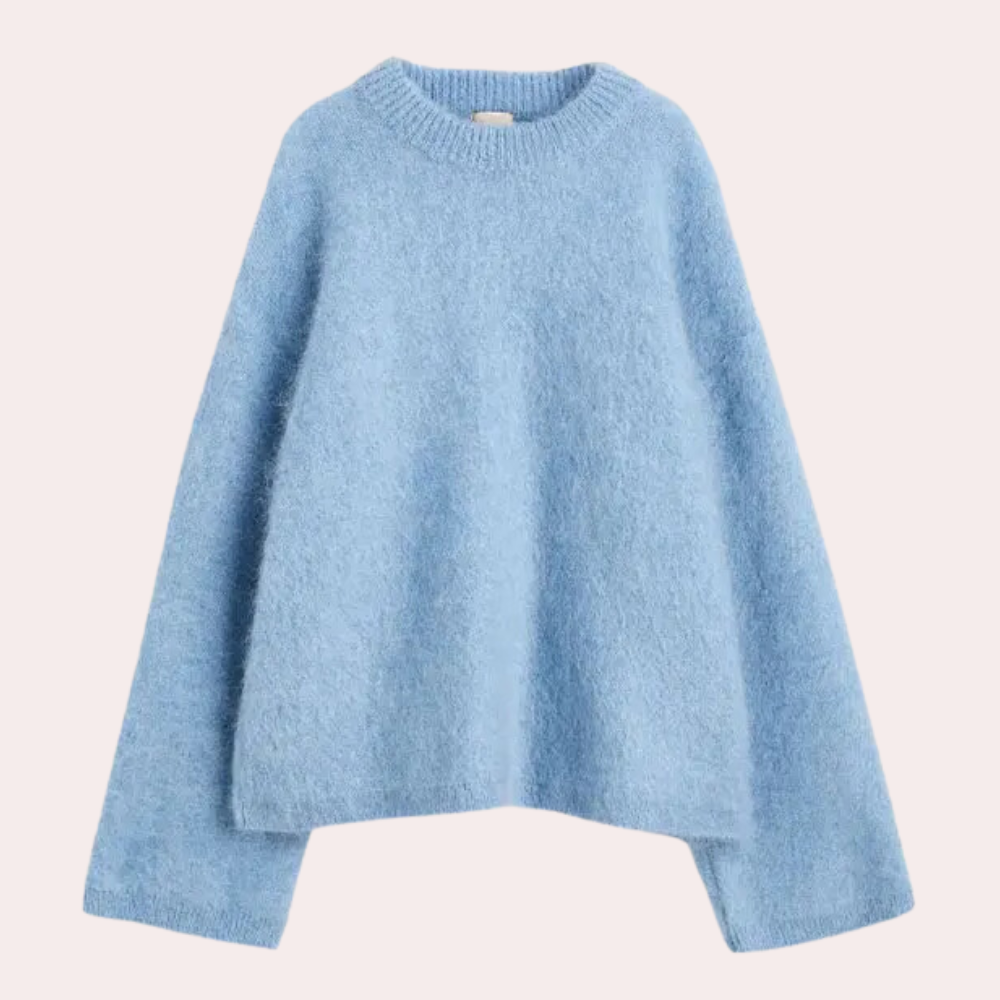 Knitted oversized women's sweater