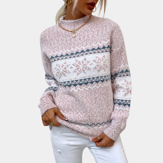 Women's sweater with snowflake design