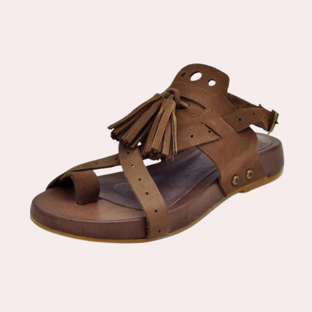 Comfortabele sandalen met kwastjes voor dames