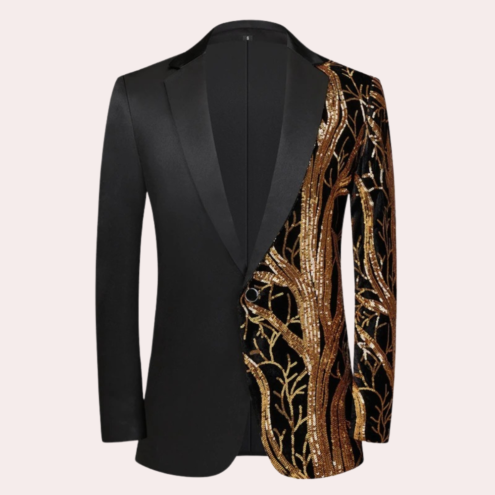 Zacharias - Statement Gedurfde Herenblazer met Unieke Twist